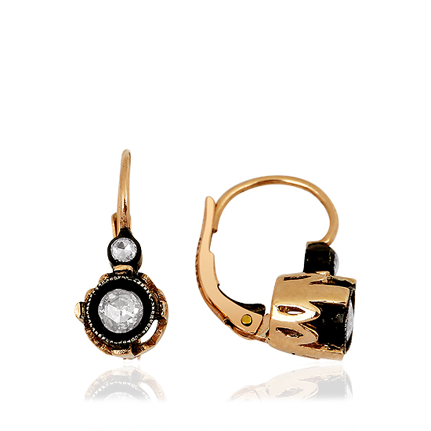 0.34 Karat Elmas Küpe 