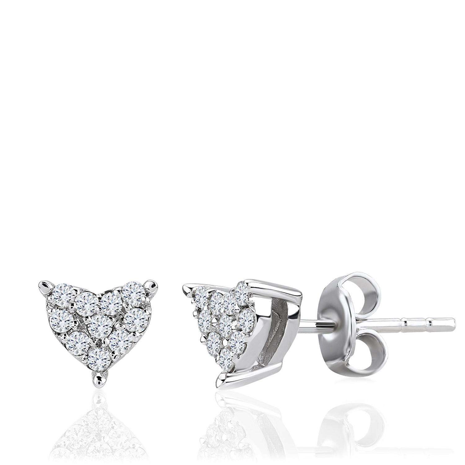 0.20 Karat Pırlanta Taşlı Küpe 