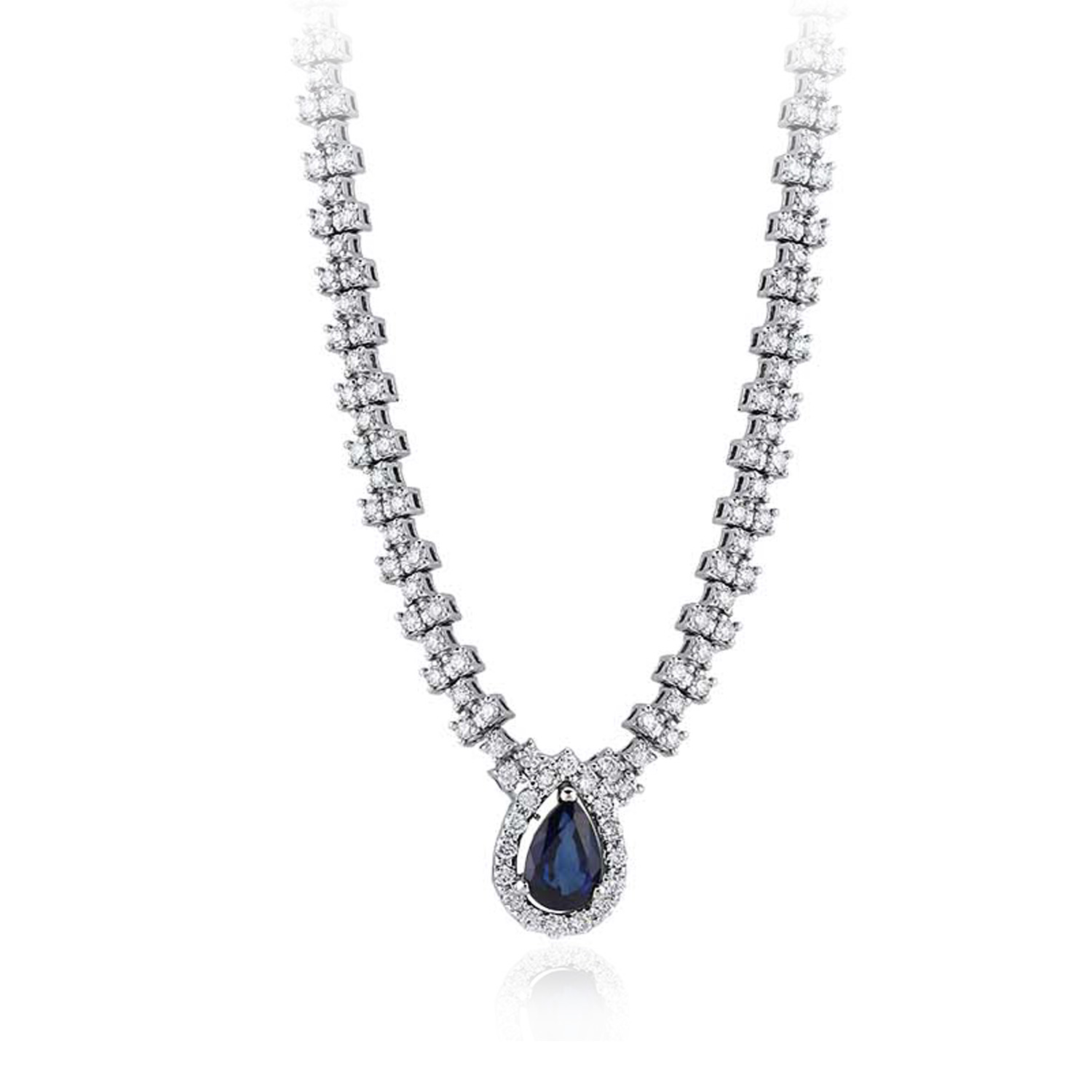 2.11 Karat Pırlanta Safir Gerdanlık 