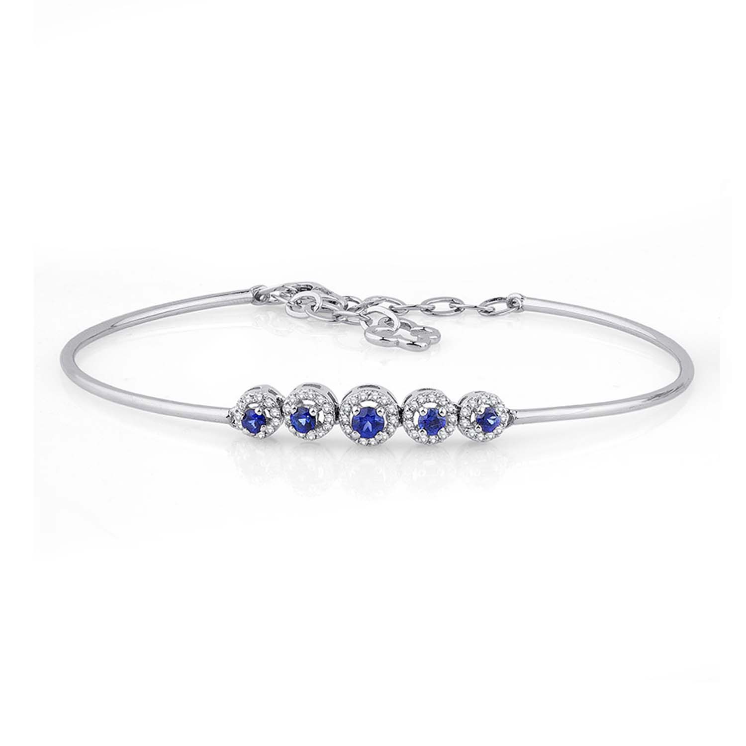 1.15 Karat Pırlanta Safir Bileklik