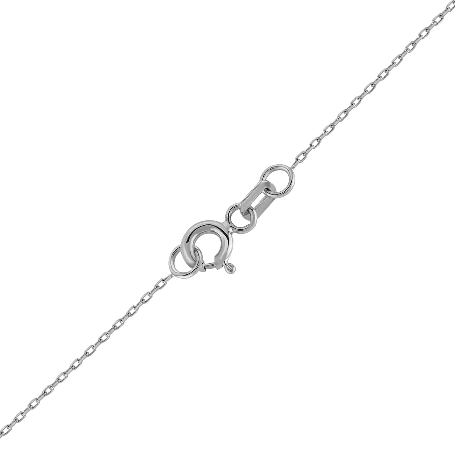0.33 Karat Pırlanta Safir Kolye 