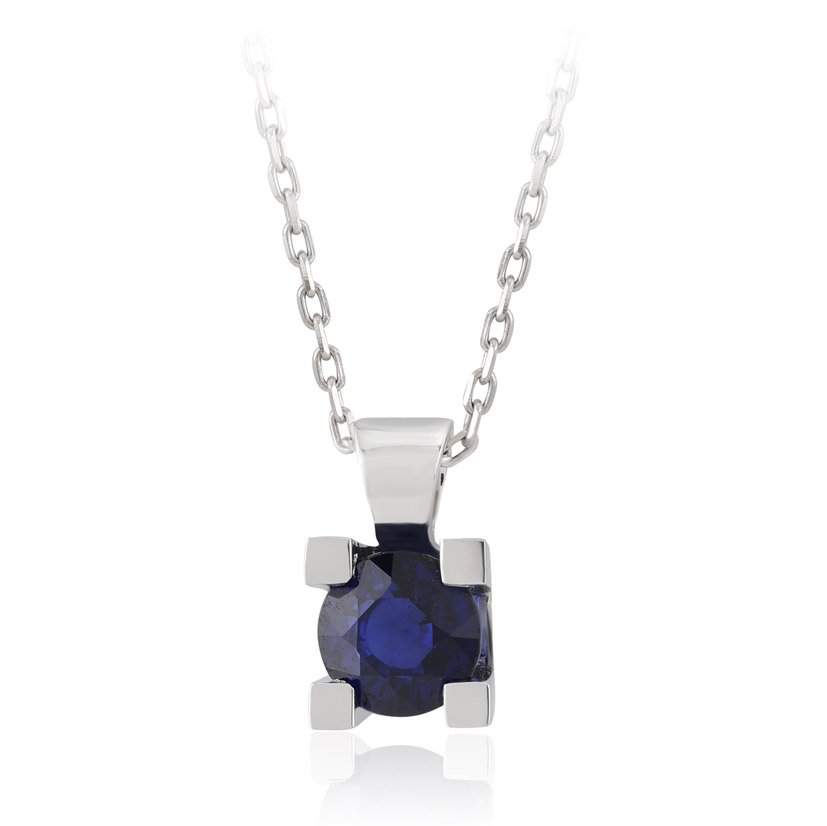 0.72 Karat Safir Kolye