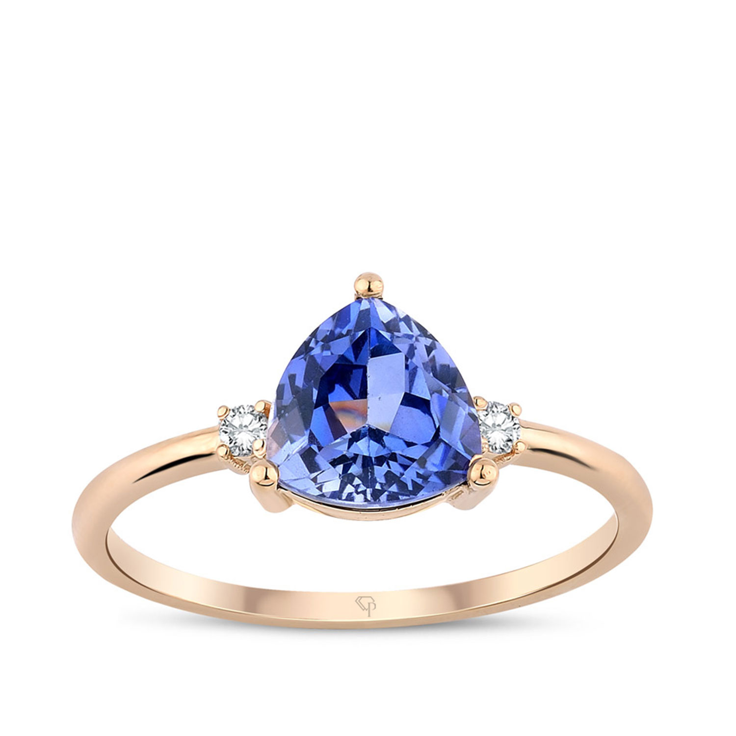 1.40 Karat Pırlanta Safir Yüzük