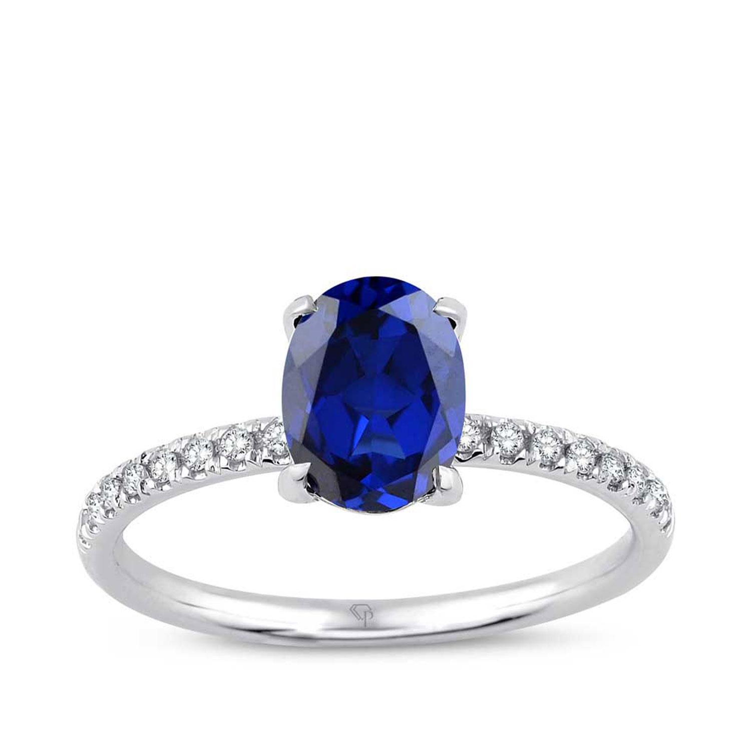 1.06 Karat Pırlanta Safir Yüzük