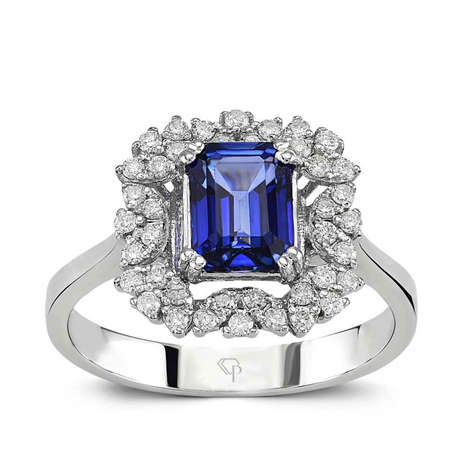 7.31 Karat Pırlanta Safir Yüzük