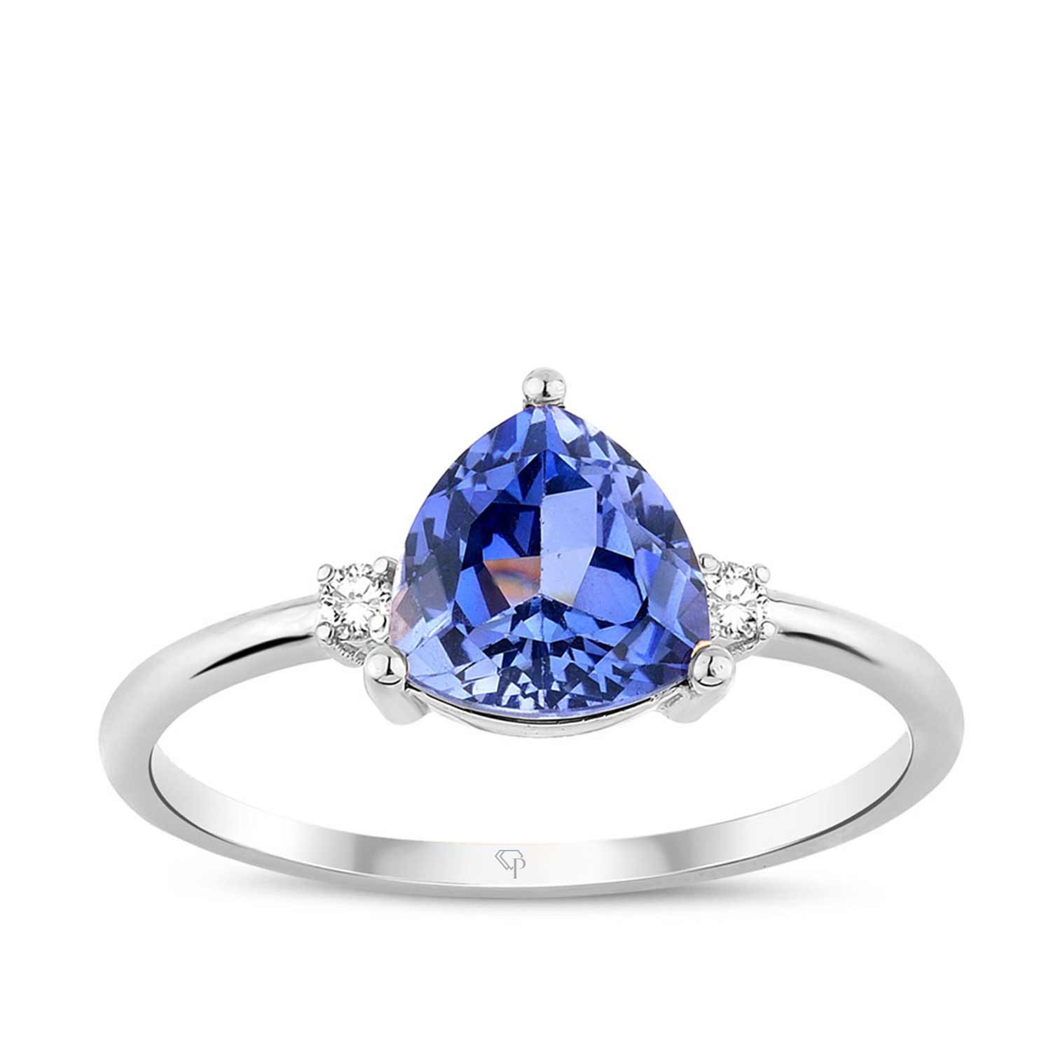 2.00 Karat Pırlanta Safir Yüzük
