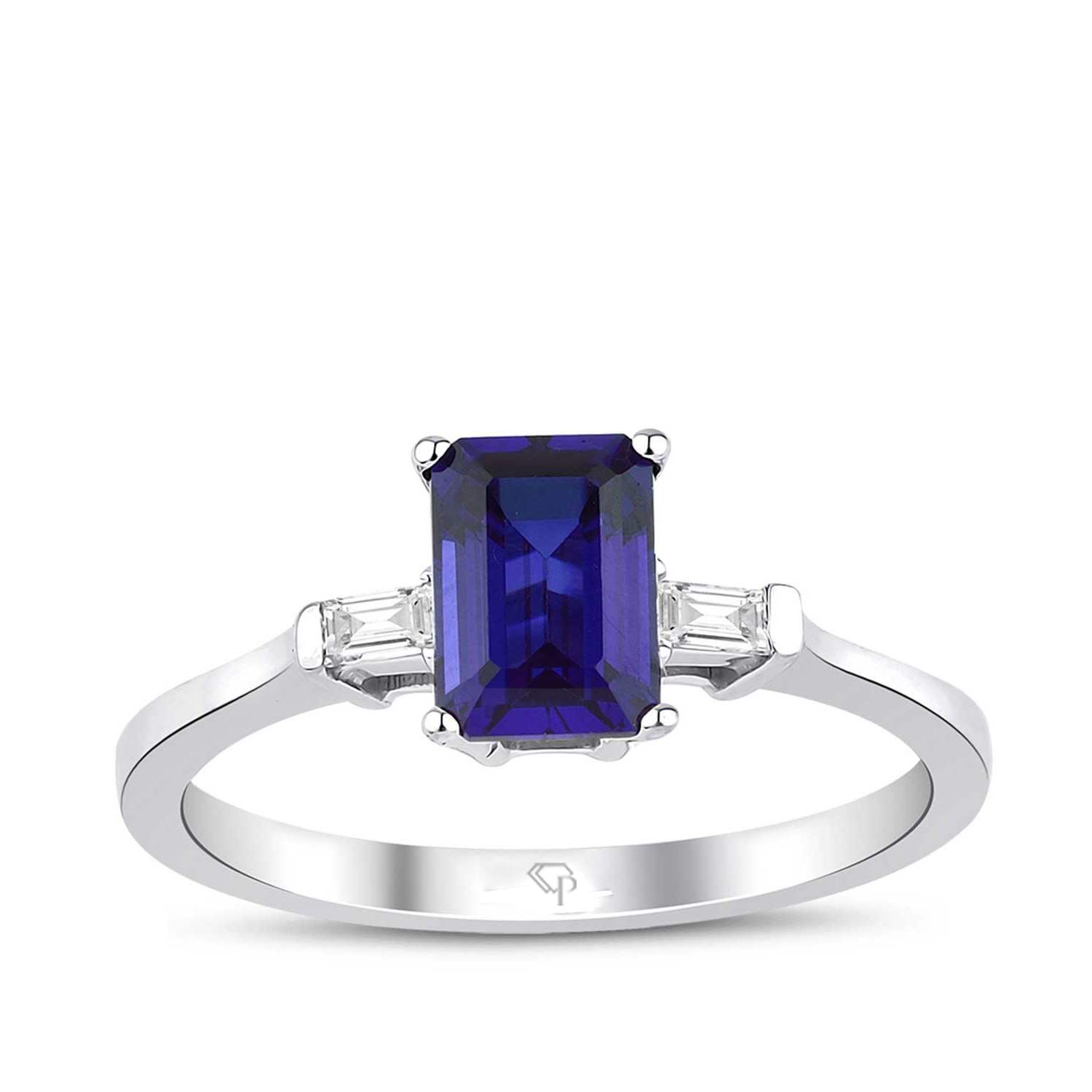 2.16 Karat Pırlanta Safir Yüzük