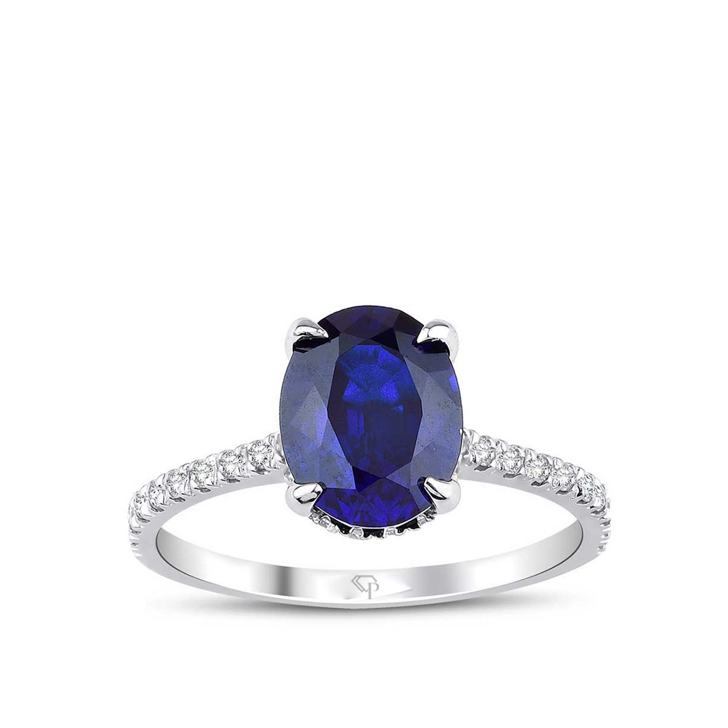 2.63 Karat Pırlanta Safir Yüzük