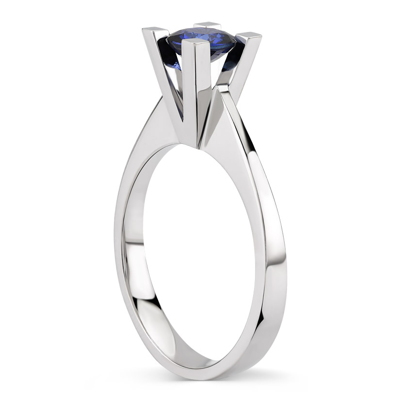 0.50 Karat Safir Tektaş Yüzük