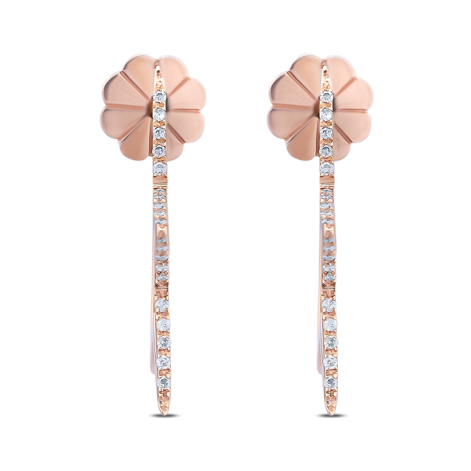 0.10 Karat Pırlanta Yıldız Trend Küpe