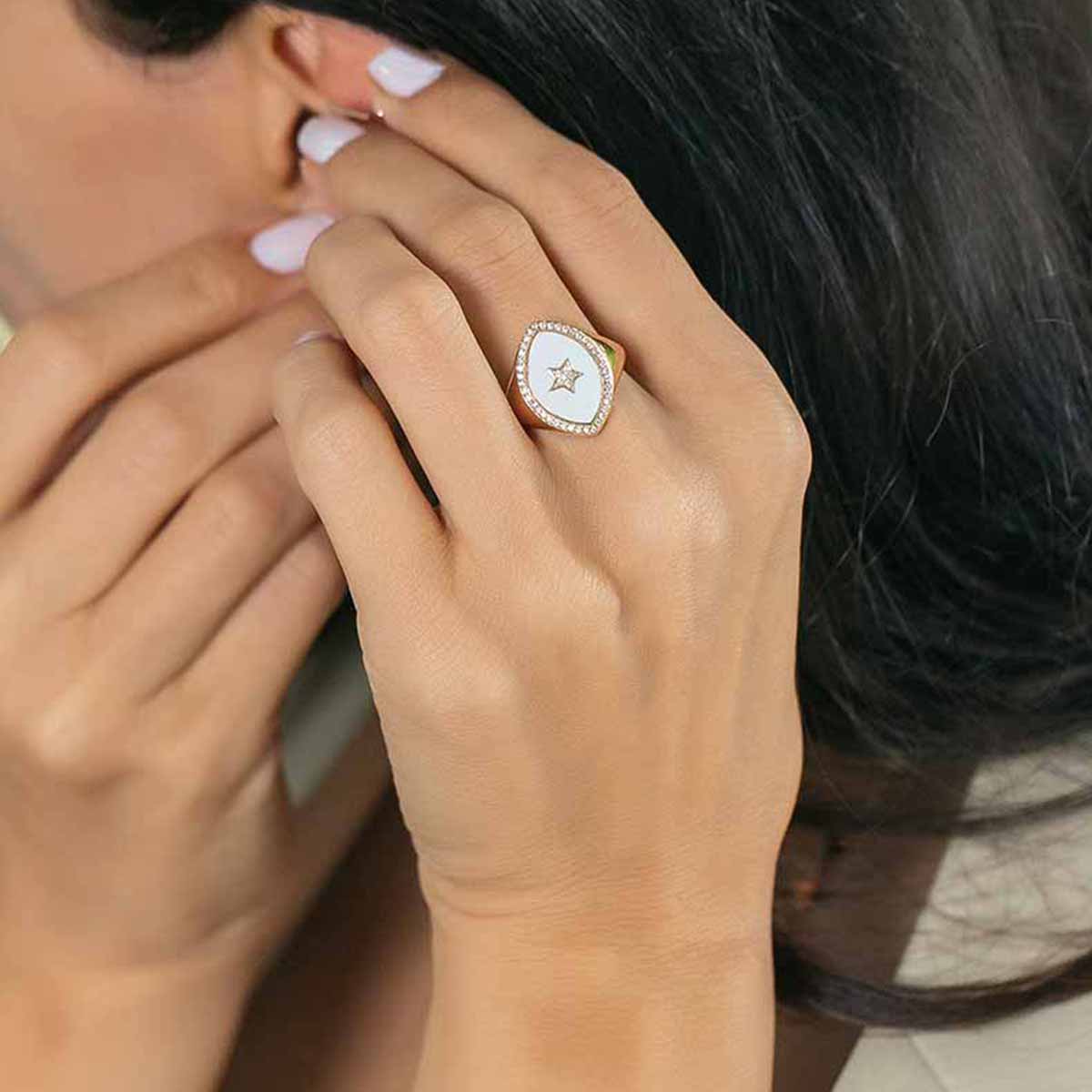 0.19 Karat Pırlanta Trend Yüzük 