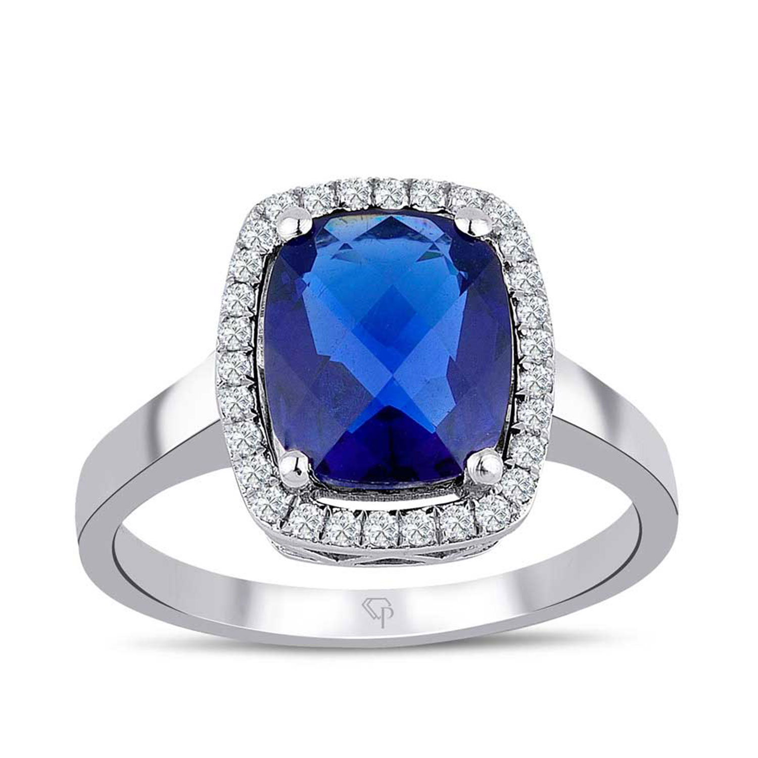 2.26 Karat Pırlanta Safir Yüzük